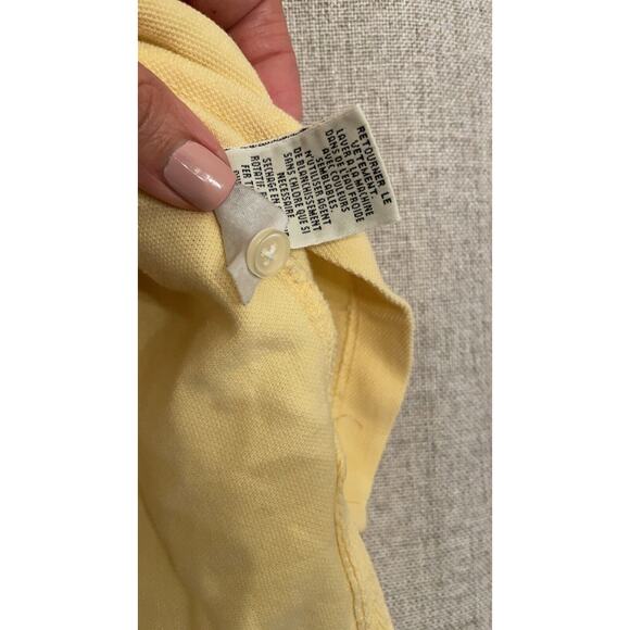 Vintage Eddie Bauer Shirt Womens Sz Small Yellow Short Sleeve Golf Casual - Picture 4 of 6